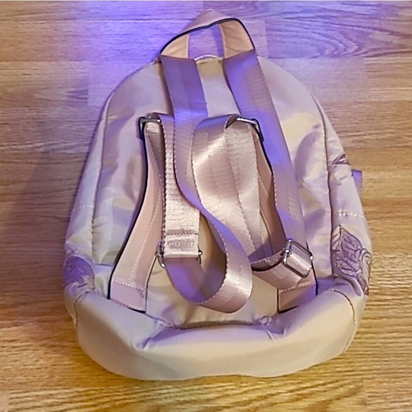 Zara Pink Rose Floral Embroidered Backpack - Picture 2 of 7